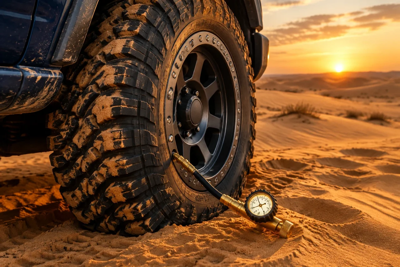 راهنمای جامع مدیریت باد تایر در آفرود؛ فیزیک کاهش باد (Airdown)، سیستم‌های TPMS