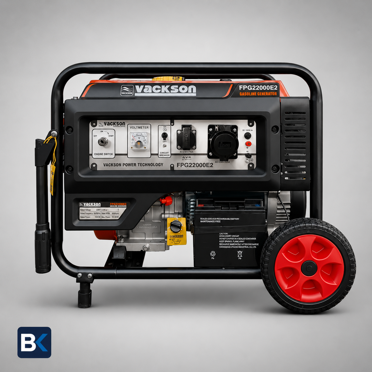 بررسی کامل موتور برق واکسون 10.5 کیلووات مدل VACKSON FPG22000E2 | ژنراتور قدرتمند 10500 وات
