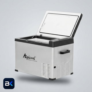 یخچال فریزر مسافرتی ۴۰ لیتری آلپیکول (آیس تایگر) مدل C40L با بدنه استیل